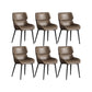 Nordic Style Metal Chair Wingback Kitchen Side Chair for Dinning Room
