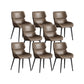 Nordic Style Metal Chair Wingback Kitchen Side Chair for Dinning Room