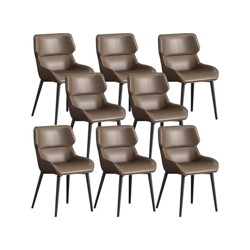Nordic Style Metal Chair Wingback Kitchen Side Chair for Dinning Room