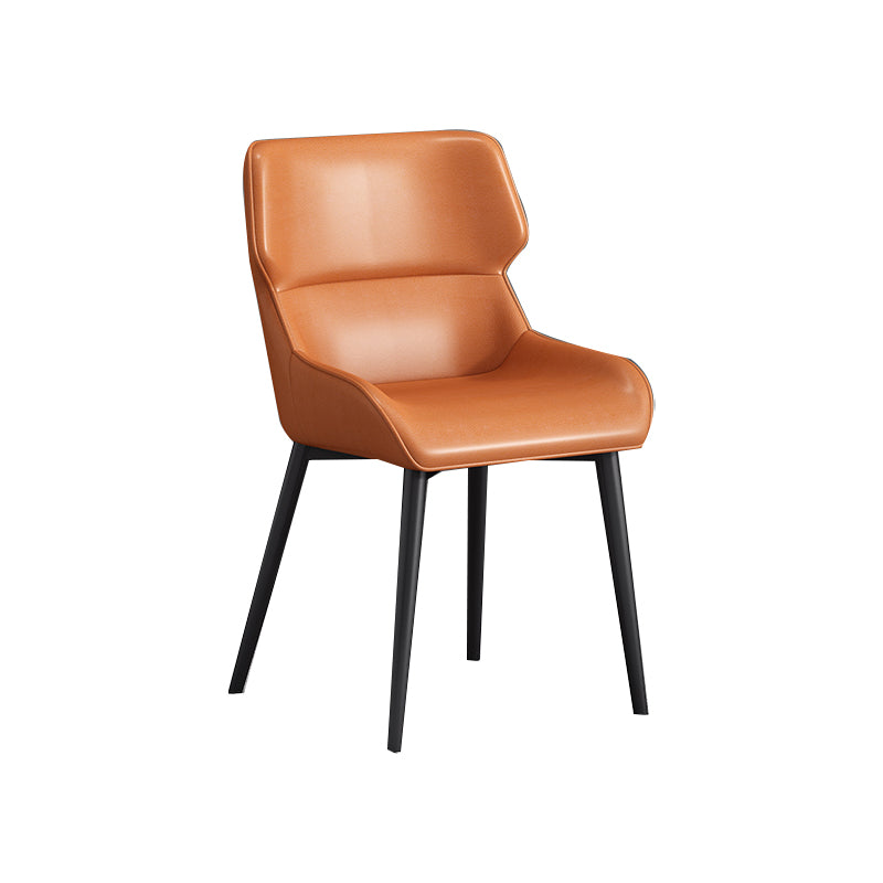 Nordic Style Metal Chair Wingback Kitchen Side Chair for Dinning Room