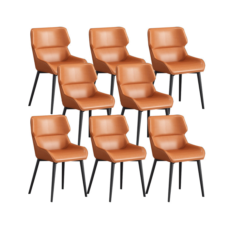 Nordic Style Metal Chair Wingback Kitchen Side Chair for Dinning Room