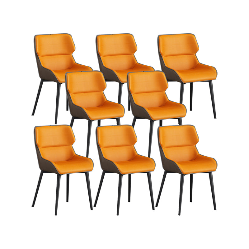 Nordic Style Metal Chair Wingback Kitchen Side Chair for Dinning Room