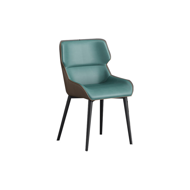 Nordic Style Metal Chair Wingback Kitchen Side Chair for Dinning Room