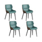 Nordic Style Metal Chair Wingback Kitchen Side Chair for Dinning Room