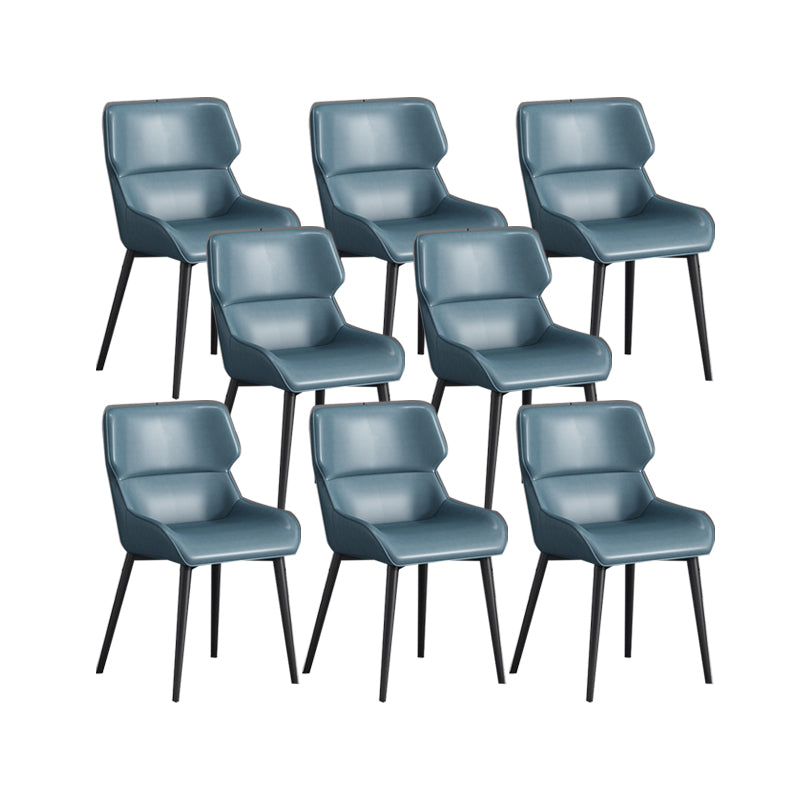 Nordic Style Metal Chair Wingback Kitchen Side Chair for Dinning Room