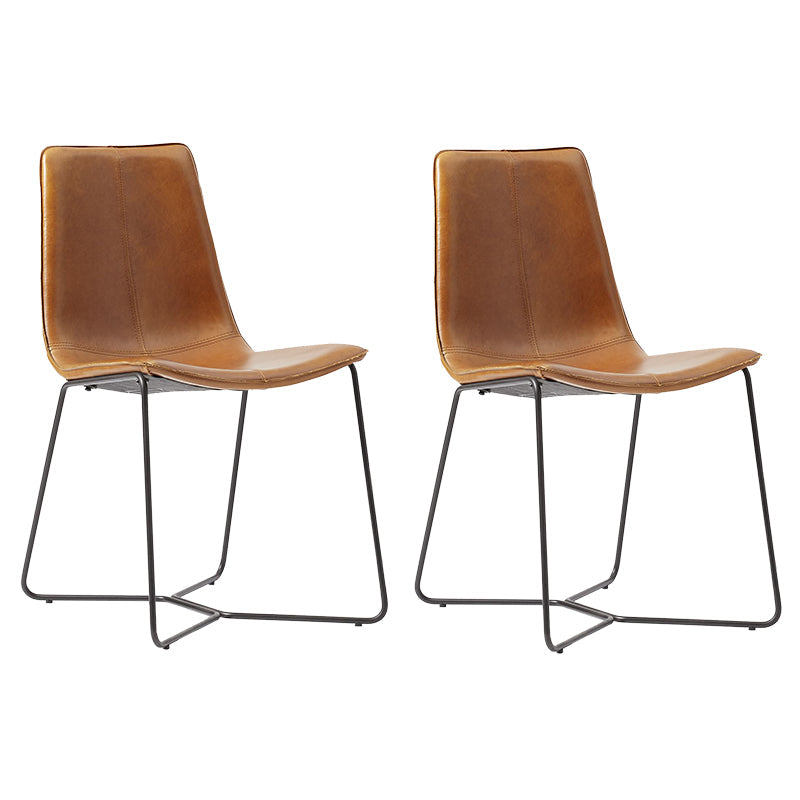 Silla tapizada de metal silla de espalda abierta contemporánea para el comedor