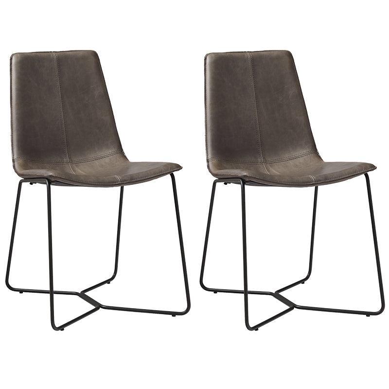 Silla tapizada de metal silla de espalda abierta contemporánea para el comedor