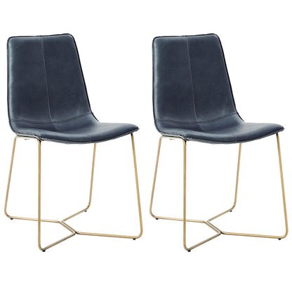 Silla tapizada de metal silla de espalda abierta contemporánea para el comedor