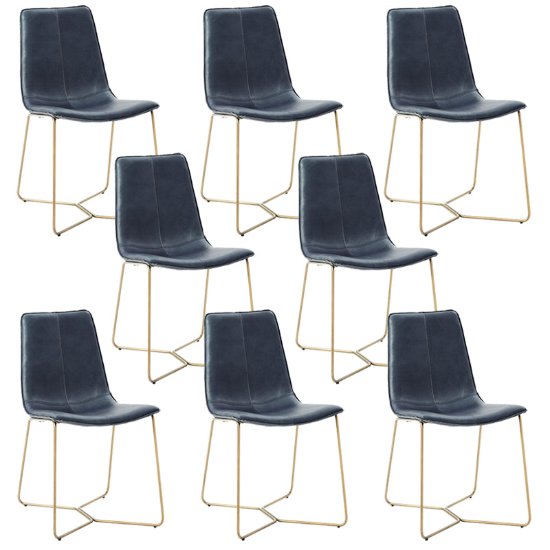 Silla tapizada de metal silla de espalda abierta contemporánea para el comedor