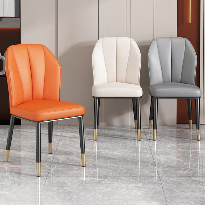 Luxury Style Metal Chair Parsons Kitchen Dining Side Chair for Dinning Room Clearhalo 'Dining Chairs' 'Dining Tables & Seating' 'dining_chair' 'furn' 'furn_dining_chair' 'Furniture' 'Kitchen & Dining Furniture' 7568960