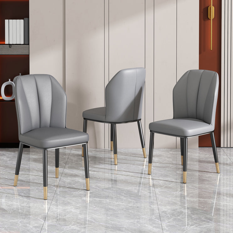 Luxury Style Metal Chair Parsons Kitchen Dining Side Chair for Dinning Room Clearhalo 'Dining Chairs' 'Dining Tables & Seating' 'dining_chair' 'furn' 'furn_dining_chair' 'Furniture' 'Kitchen & Dining Furniture' 7568963