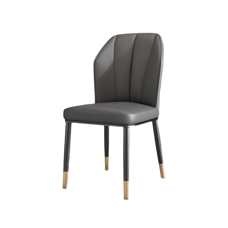Luxury Style Metal Chair Parsons Kitchen Dining Side Chair for Dinning Room Clearhalo 'Dining Chairs' 'Dining Tables & Seating' 'dining_chair' 'furn' 'furn_dining_chair' 'Furniture' 'Kitchen & Dining Furniture' 7568965