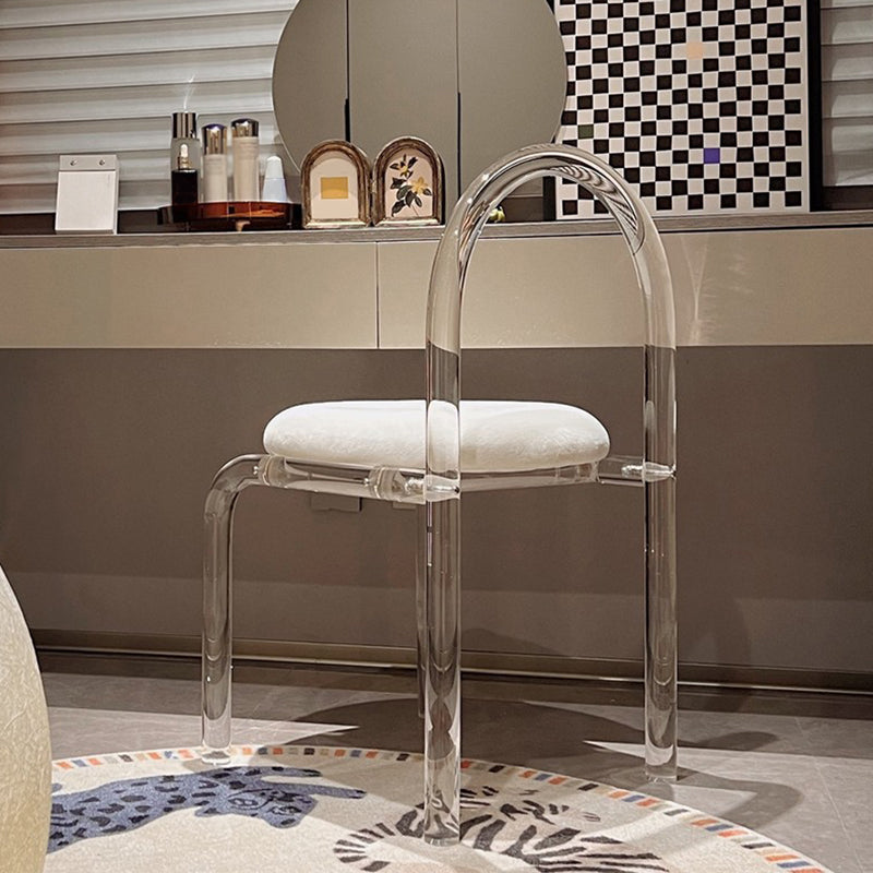 Modern Simple Side Chair Plastic Frame Side Dining Chair for Home Use Clearhalo 'Dining Chairs' 'Dining Tables & Seating' 'dining_chair' 'furn' 'furn_dining_chair' 'Furniture' 'Kitchen & Dining Furniture' 7568979