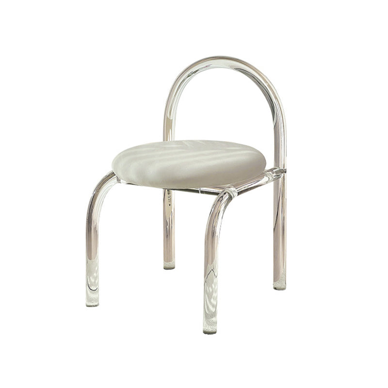 Modern Simple Side Chair Plastic Frame Side Dining Chair for Home Use Clearhalo 'Dining Chairs' 'Dining Tables & Seating' 'dining_chair' 'furn' 'furn_dining_chair' 'Furniture' 'Kitchen & Dining Furniture' 7568987