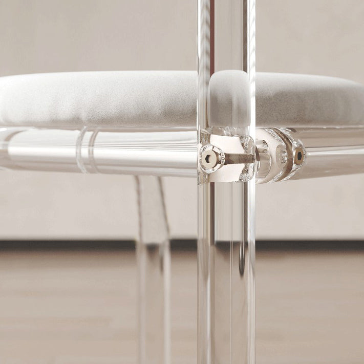 Modern Simple Side Chair Plastic Frame Side Dining Chair for Home Use Clearhalo 'Dining Chairs' 'Dining Tables & Seating' 'dining_chair' 'furn' 'furn_dining_chair' 'Furniture' 'Kitchen & Dining Furniture' 7568990