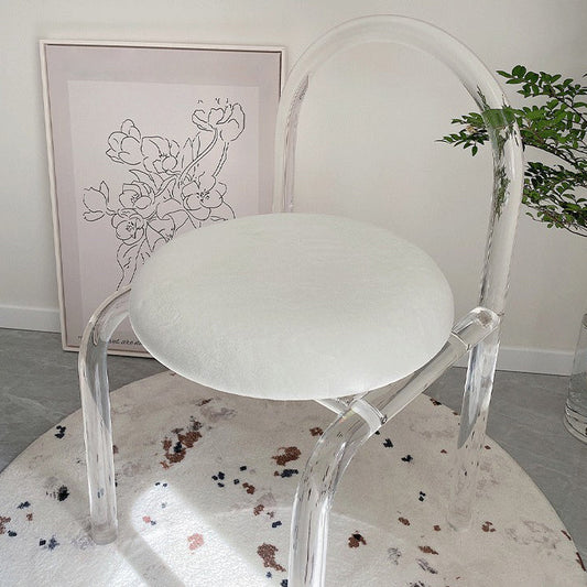 Modern Simple Side Chair Plastic Frame Side Dining Chair for Home Use Clearhalo 'Dining Chairs' 'Dining Tables & Seating' 'dining_chair' 'furn' 'furn_dining_chair' 'Furniture' 'Kitchen & Dining Furniture' 7568993