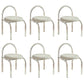 Modern Simple Side Chair Plastic Frame Side Dining Chair for Home Use Clear 6 Piece Set Clearhalo 'Dining Chairs' 'Dining Tables & Seating' 'dining_chair' 'furn' 'furn_dining_chair' 'Furniture' 'Kitchen & Dining Furniture' 7569007