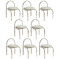 Modern Simple Side Chair Plastic Frame Side Dining Chair for Home Use Clear 8 Piece Set Clearhalo 'Dining Chairs' 'Dining Tables & Seating' 'dining_chair' 'furn' 'furn_dining_chair' 'Furniture' 'Kitchen & Dining Furniture' 7569008