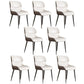 Modern Simple Side Chair Faux Leather Wingback Chair for Bedroom