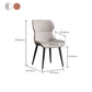 Modern Simple Side Chair Faux Leather Wingback Chair for Bedroom