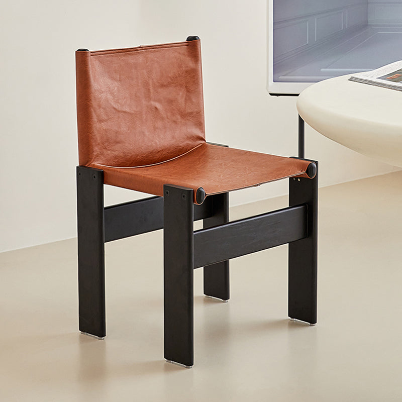 Moderner einfacher Seitenstuhl Massivholz Seitungsstuhl für Schlafzimmer