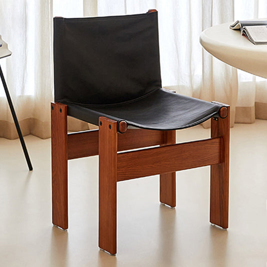 Silla lateral simple moderna silla de comedor de madera maciza para dormitorio