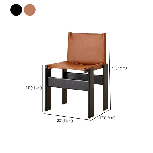 Silla lateral simple moderna silla de comedor de madera maciza para dormitorio