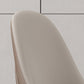 Sillas de comedor sin brazo de cuero sintética sillas laterales glamorosas con base de metal