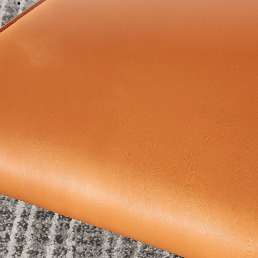 Silla lateral de estilo industrial silla de comedor de cuero sintética con marco de metal