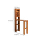 Brown Pine Wood Bistro Table with Storage Modern Pub Table for Living Room Clearhalo 'Bar Furniture' 'Bar Tables' 'bar_tables' 'furn' 'furn_bar_tables' 'Furniture' 'Kitchen & Dining Furniture' 7569238