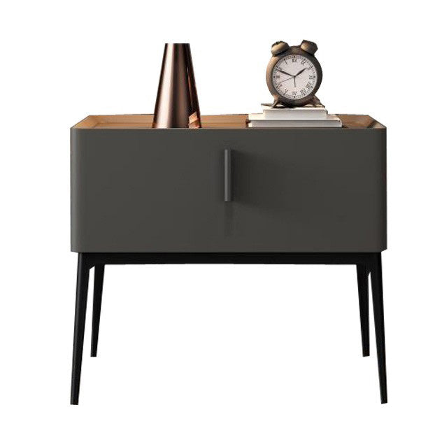 Lederen bed nachtkastje klassiek glamours bedkast met lade