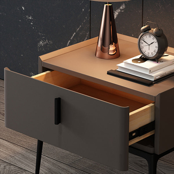 Lederen bed nachtkastje klassiek glamours bedkast met lade