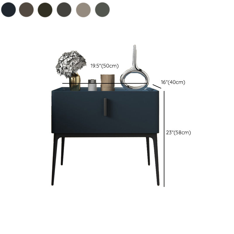 Lederen bed nachtkastje klassiek glamours bedkast met lade