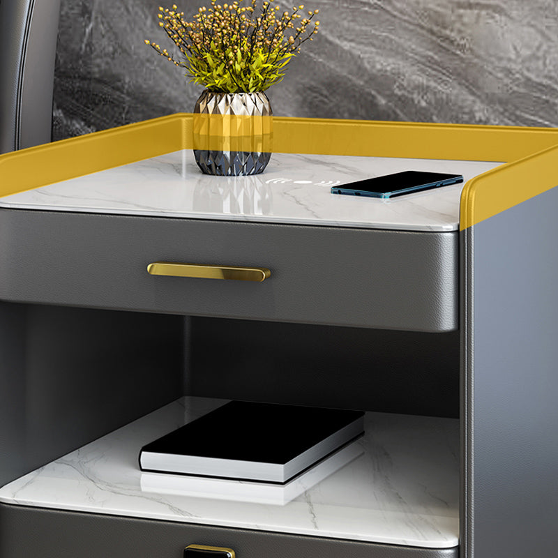 Stenen bed nachtkastje open opbergde bedkast met laden