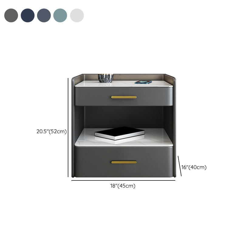 Stenen bed nachtkastje open opbergde bedkast met laden