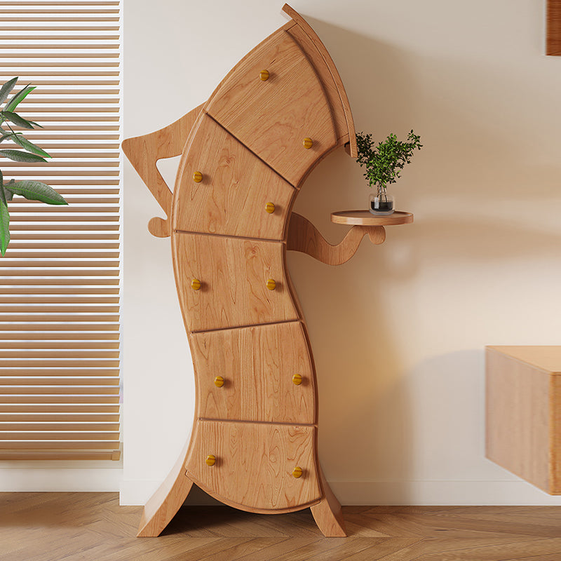 Zeitgenössische vertikale Dessous Brustholz -Aufbewahrungskommode für Schlafzimmer