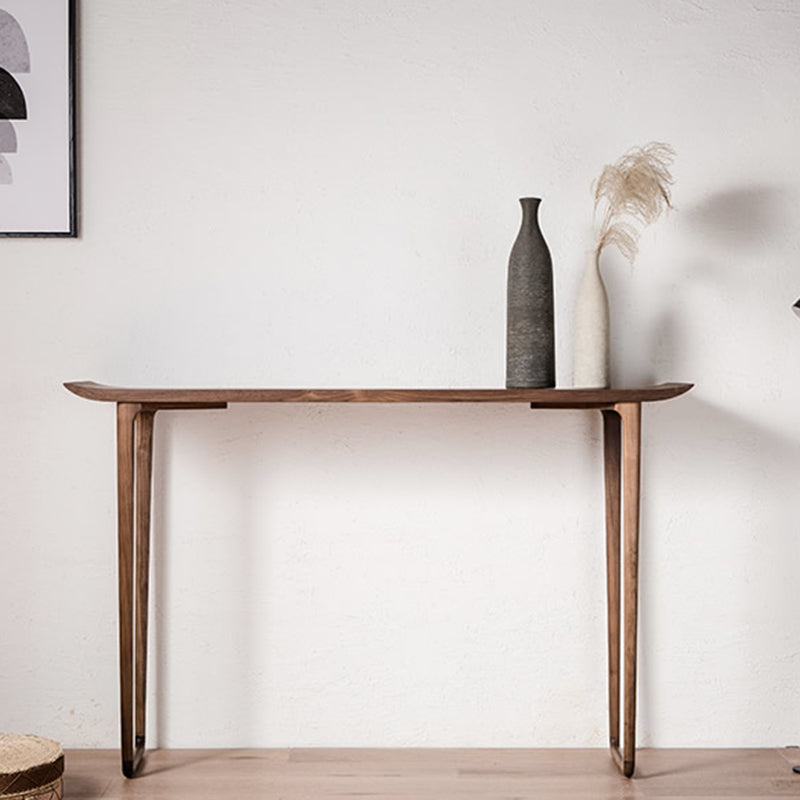 Rectangle Shape Contemporary Console Table Walnut/Ash Console Sofa Table