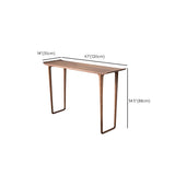 Rectangle Shape Contemporary Console Table Walnut/Ash Console Sofa Table