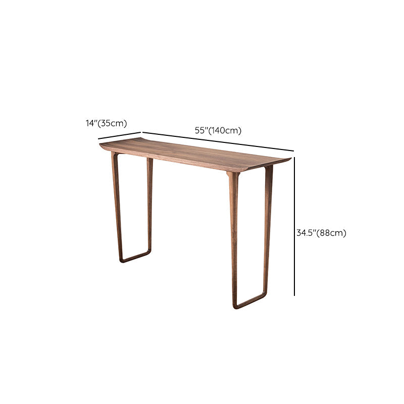 Rectangle Shape Contemporary Console Table Walnut/Ash Console Sofa Table
