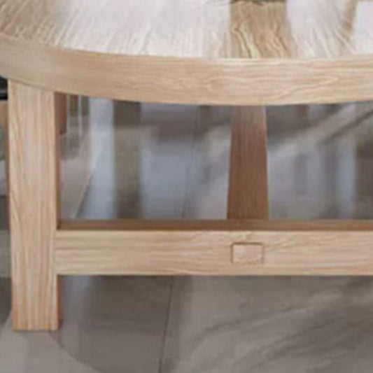 Bureau de bureau ovale en bois massif