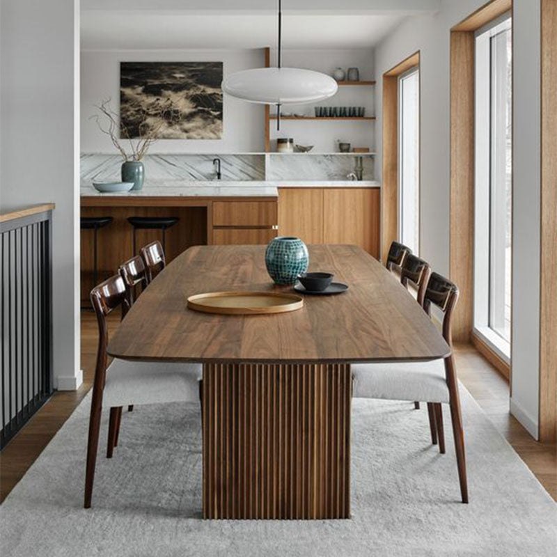 Contemporary Style Wood Office Desk Rectangular Shape Task Desk with 2 Legs in Dark Brown 102.4"L x 39.4"W x 29.5"H Clearhalo 'furn' 'furn_office_desk' 'Furniture' 'Office Desks' 'Office Furniture' 'office_desk' 7569634