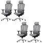 Adjustable Arms Office Chair Contemporary Mesh Desk Chair with Wheels for Home