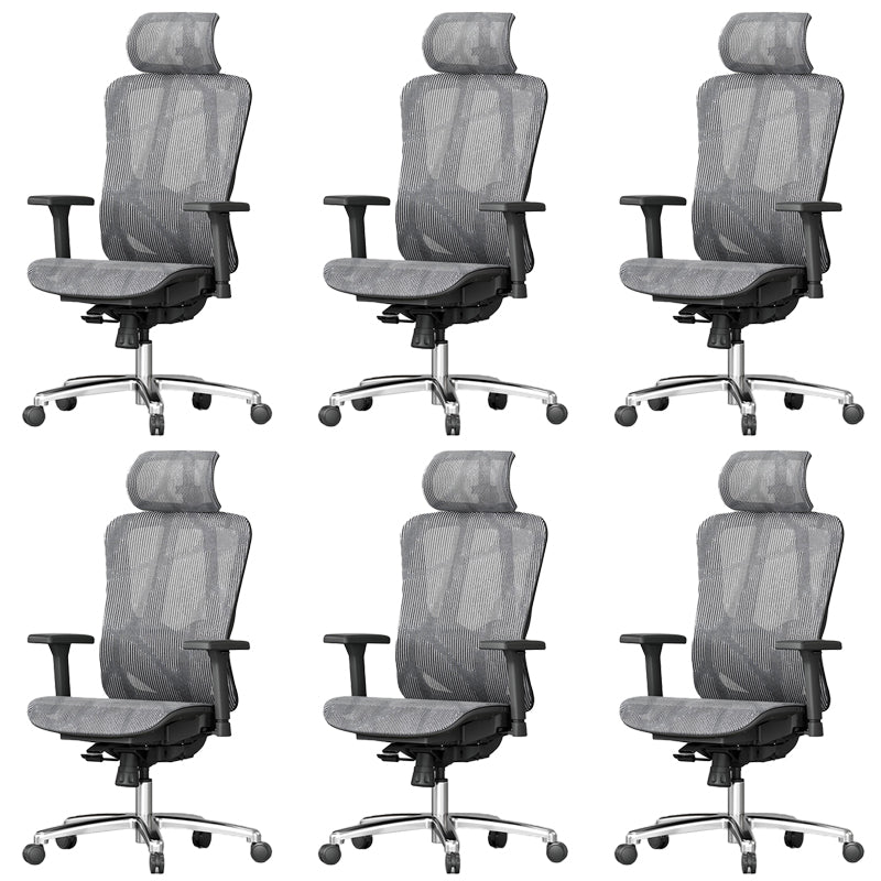 Adjustable Arms Office Chair Contemporary Mesh Desk Chair with Wheels for Home