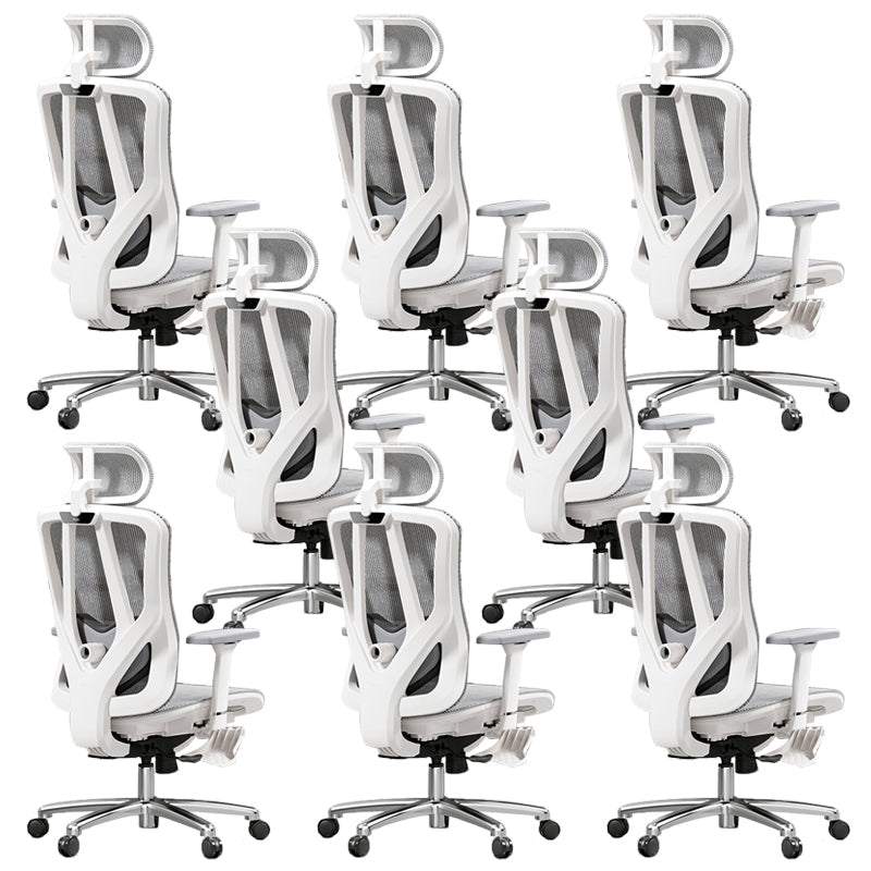 Adjustable Arms Office Chair Contemporary Mesh Desk Chair with Wheels for Home