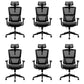 Contemporary Height Adjustable Office Chair Mesh Desk Chair for Office