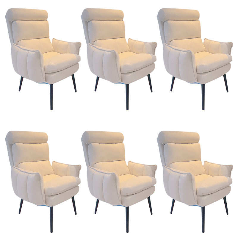 Sedia da ufficio moderna senza braccio sedia da scrivania in pelle senza ruote