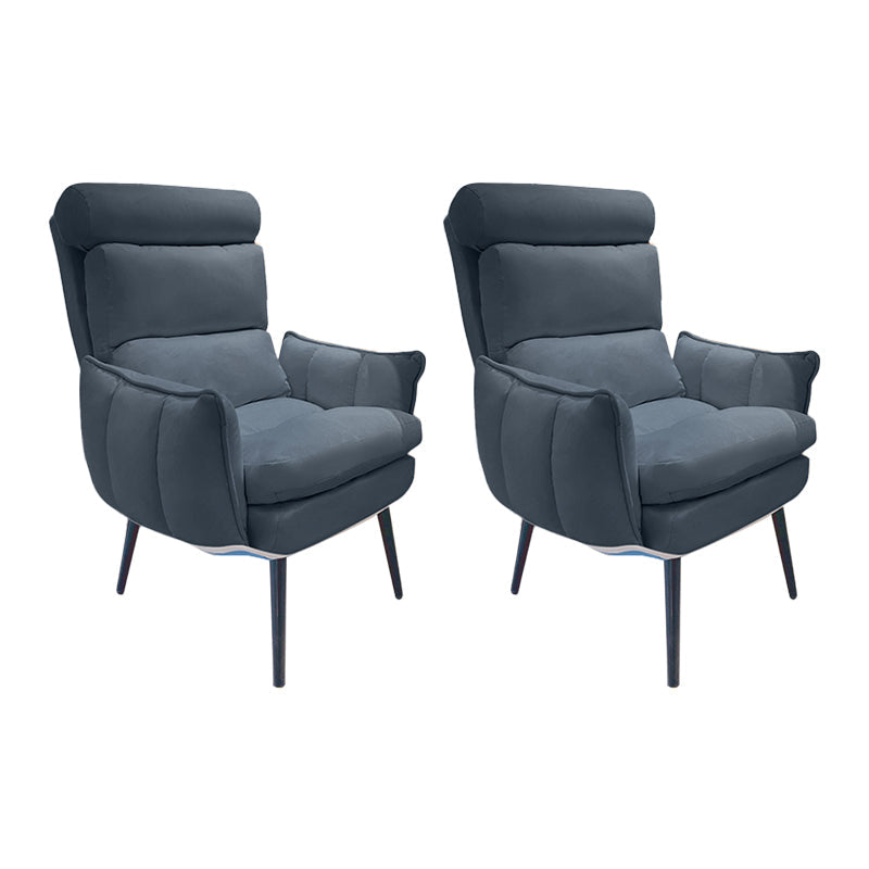 Sedia da ufficio moderna senza braccio sedia da scrivania in pelle senza ruote