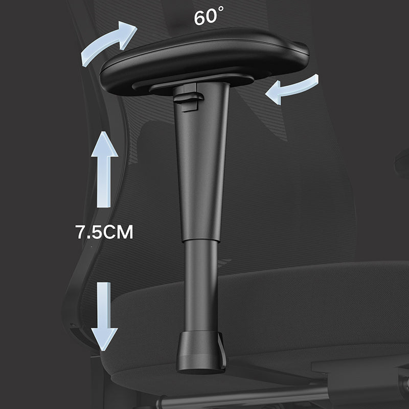 Modern Height Adjustable Office Chair Mesh Black Desk Chair for Office Clearhalo 'furn' 'furn_office_chair' 'Furniture' 'Office Chairs' 'Office Furniture' 'office_chair' 7569823