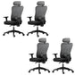Modern Height Adjustable Office Chair Mesh Black Desk Chair for Office 4 Piece Set Nylon Fixed Arms Clearhalo 'furn' 'furn_office_chair' 'Furniture' 'Office Chairs' 'Office Furniture' 'office_chair' 7569825