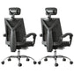 Modern Height Adjustable Office Chair Mesh Black Desk Chair for Office 2 Piece Set Steel Linkage Arms Clearhalo 'furn' 'furn_office_chair' 'Furniture' 'Office Chairs' 'Office Furniture' 'office_chair' 7569832